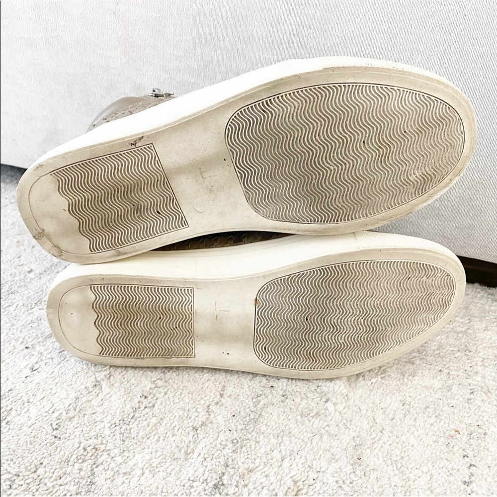 Steve Madden Explorre High Top Sneakers Dark Taupe - Picture 6 of 11